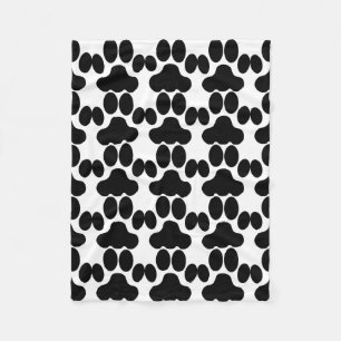 Couverture Polaire Motif de pattes de chat