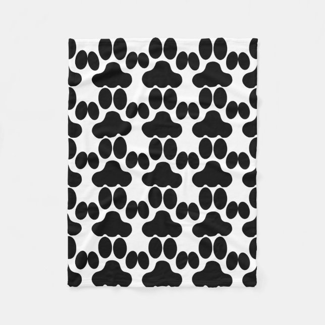 Couverture Polaire Motif de pattes de chat (Devant)