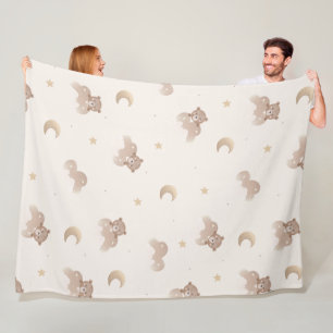 Couverture Polaire Motif de petit ours mignon