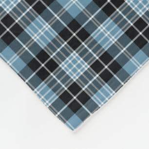 Couverture Polaire Motif de plaid de tartan de famille de Clark
