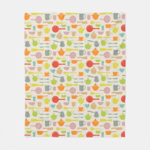 Couverture Polaire Motif de plats