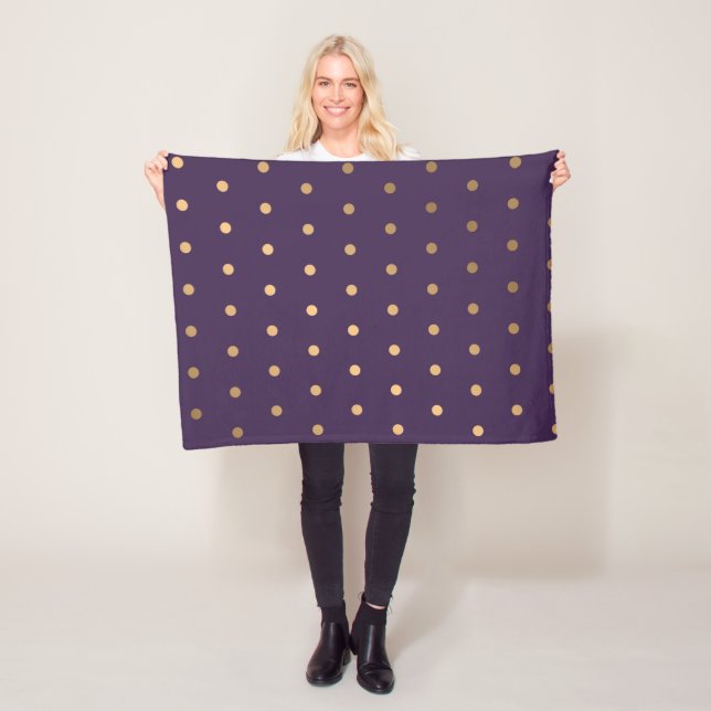 Couverture Polaire Motif de points 18 (En situation)