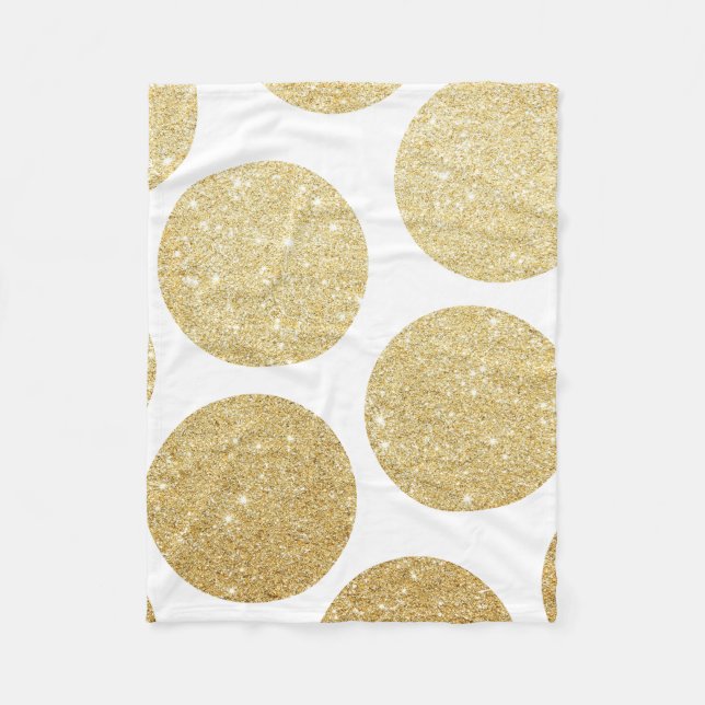 Couverture Polaire Motif de pois chic moderne d'effet de parties (Devant)