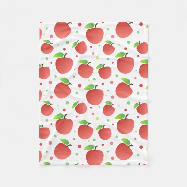 Couverture Polaire Motif de pommes (Devant)