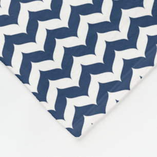 Couverture Polaire Motif de rayure de saumon de zigzag de Chevron