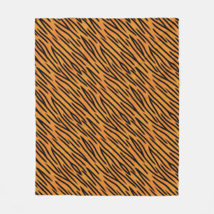 Couverture Polaire Motif de rayure de tigre