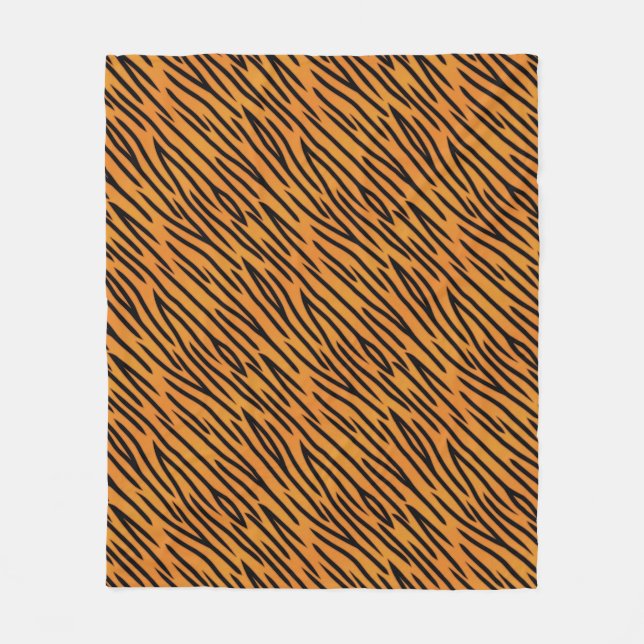 Couverture Polaire Motif de rayure de tigre (Devant)