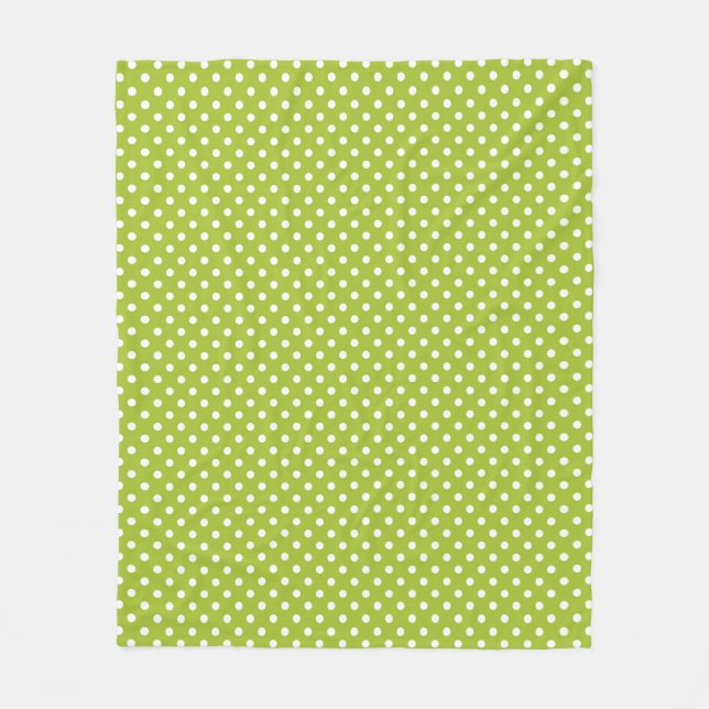 Couverture Polaire Motif de ressort avec le pois blanc (Devant)