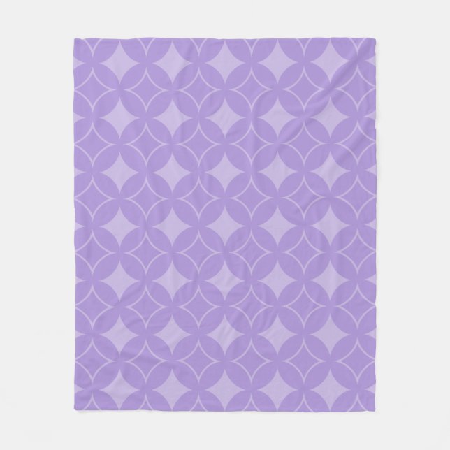 Couverture Polaire Motif de shippo Lilac (Devant)