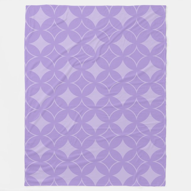 Couverture Polaire Motif de shippo Lilac (Devant)