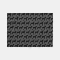 Motif de silhouettes de chien de boxeur (oreilles
