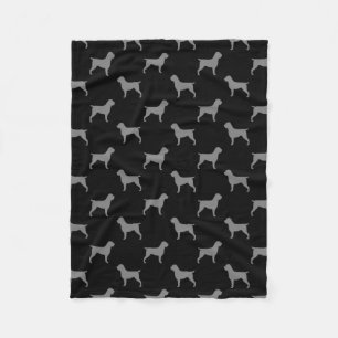 Couverture Polaire Motif de silhouettes de griffon de pointage à