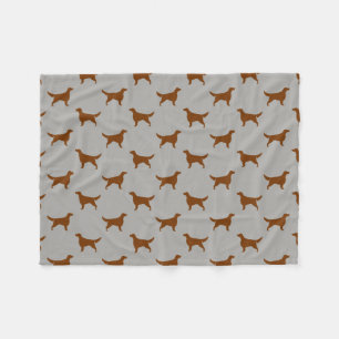 Couverture Polaire Motif de silhouettes de poseur irlandais