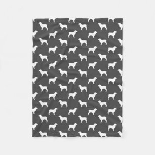 Couverture Polaire Motif de silhouettes d'épagneul de Boykin