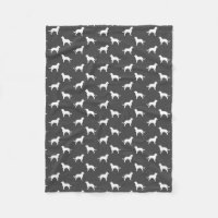 Motif de silhouettes d'épagneul d'eau américaine