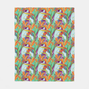 Couverture Polaire Motif de Strelitzia