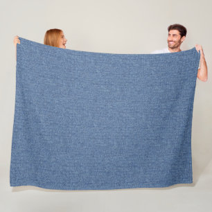 Couverture Polaire Motif DE STYLE BLEU DENIM TEXTURE