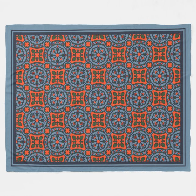 Couverture Polaire Motif de style médiéval (Devant (Horizontal))