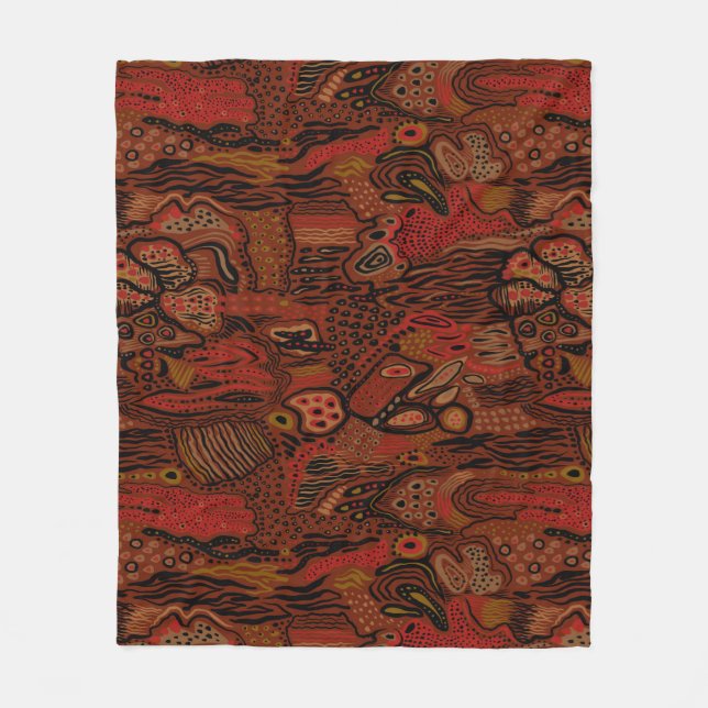 Couverture Polaire Motif de style tapis (Devant)
