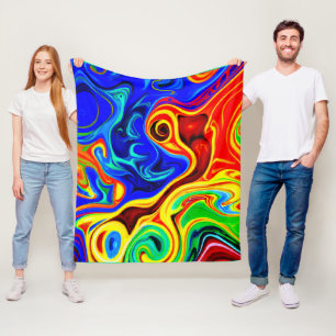 Couverture Polaire Motif de style vif