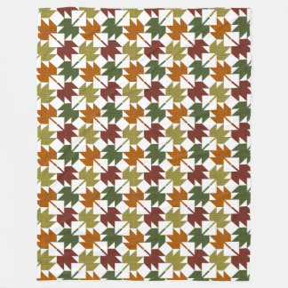 Couverture Polaire Motif de surface composée en feuille d'érable 1
