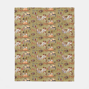 Couverture Polaire Motif de symboles de l'Egypte