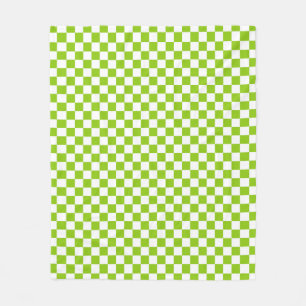 Couverture Polaire Motif de tableau de contrôle rétroactif en Lime Gr