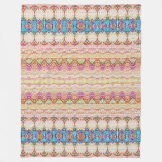 Couverture Polaire Motif de tapis Peachy Blanket en polaire