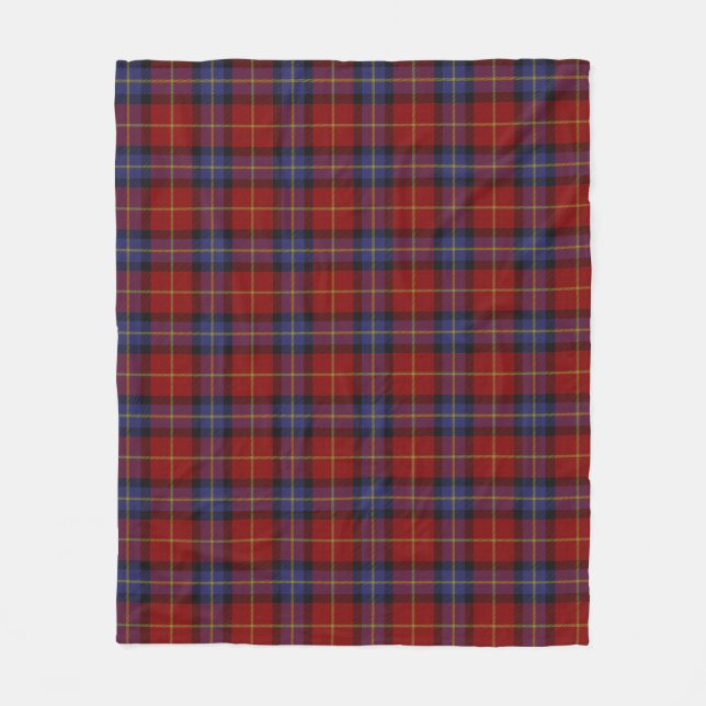 Couverture Polaire Motif de tartan (Devant)