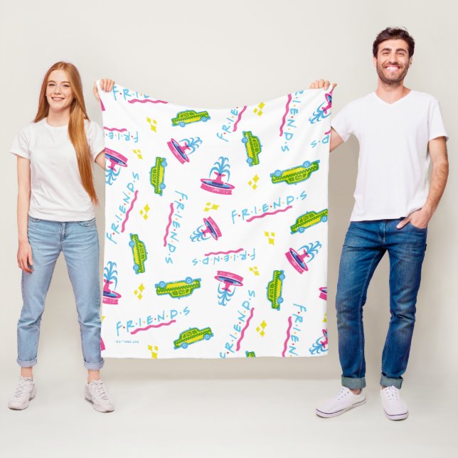 Couverture Polaire Motif de taxi et de fontaine d'eau pour AMIS™ (En situation)