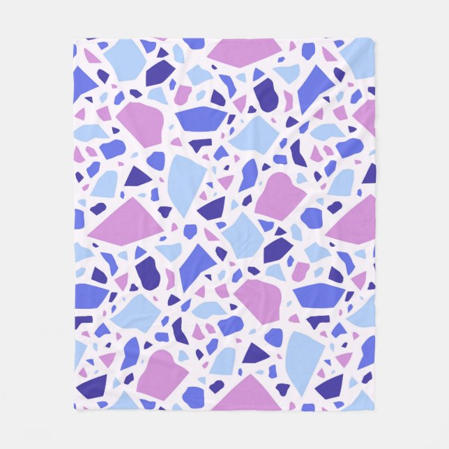 Couverture Polaire Motif de Terrazzo coloré (Devant)