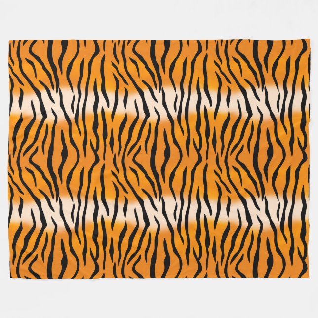 Couverture Polaire Motif de tigre (Devant (Horizontal))