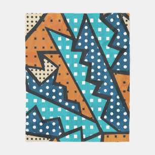 Couverture Polaire Motif de tissu Vintage de l'effet Grunge