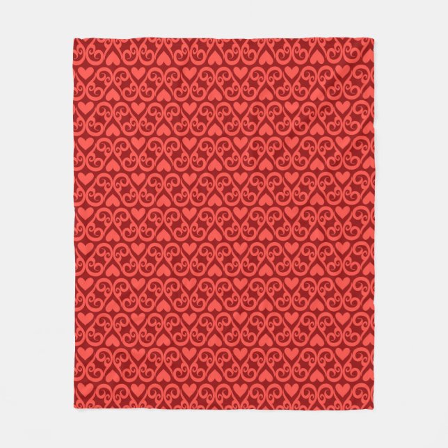 Couverture Polaire Motif de Valentine (Devant)
