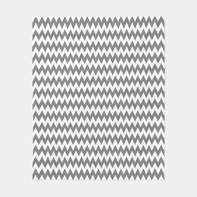 Couverture Polaire Motif de zigzag géométrique (Devant)
