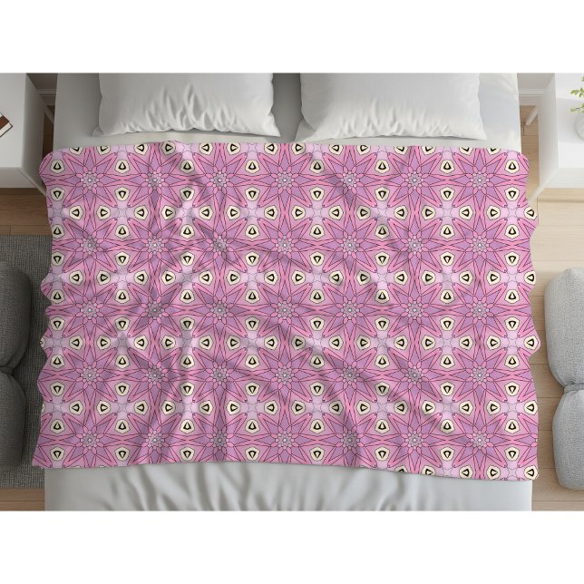 Couverture Polaire Motif décoratif violet  (Créateur téléchargé)