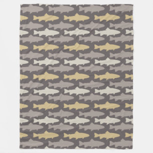 Couverture Polaire Motif des leurres de pêche à la volée