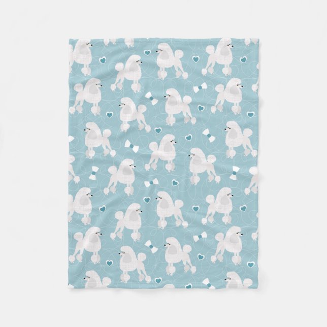 Couverture Polaire Motif des nouilles et des vaches blanches (Devant)