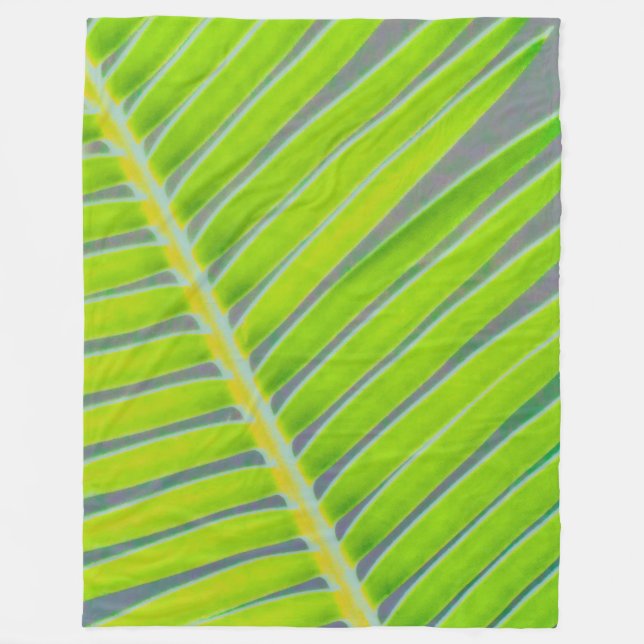 Couverture Polaire Motif des Palmes (Devant)