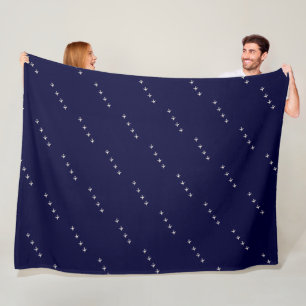 Couverture Polaire Motif des petits avions qui traversent le ciel ble