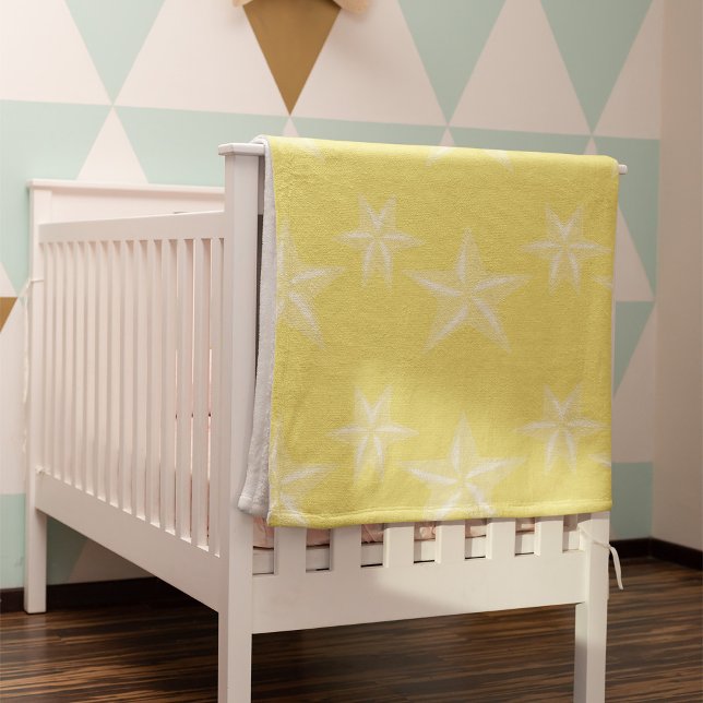 Couverture Polaire Motif d'étoile de mer jaune (Créateur téléchargé)
