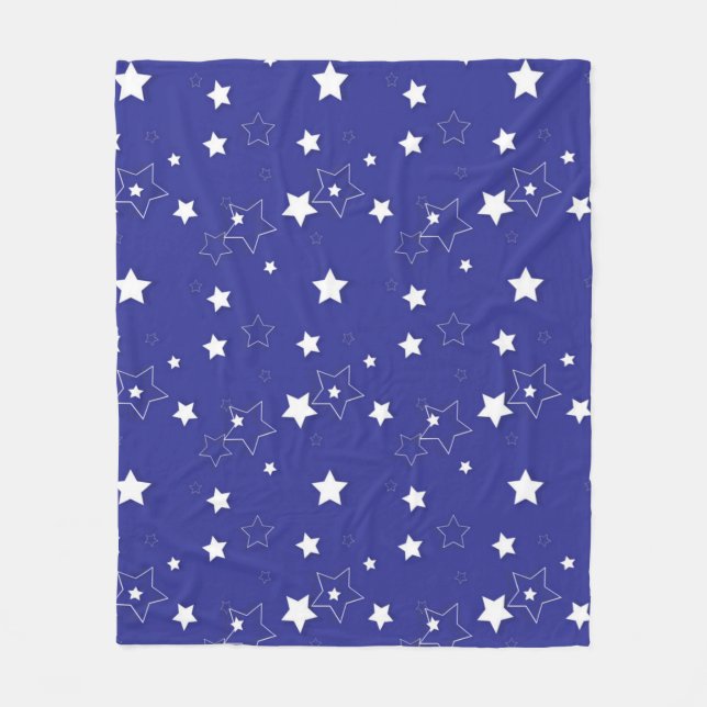 Couverture Polaire Motif d'étoiles (Devant)