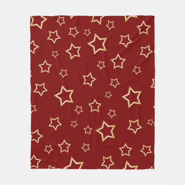 Couverture Polaire Motif d'étoiles (Devant)