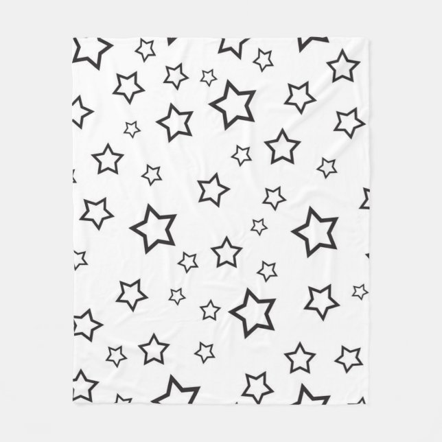 Couverture Polaire Motif d'étoiles (Devant)