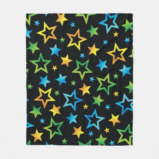 Couverture Polaire Motif d'étoiles (Devant)