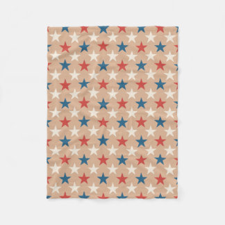 Couverture Polaire Motif d'étoiles patriotiques américaines