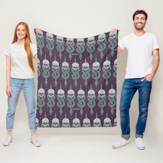 Couverture Polaire Motif d'icône géométrique de la Marque noire