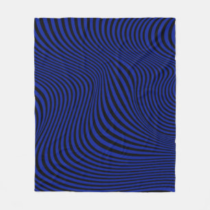 Couverture Polaire Motif d'illusion optique vague
