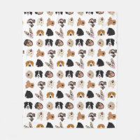 Motif d'illustration du visage de chien mignon