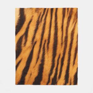Couverture Polaire Motif d'impression de peau de fourrure de tigre